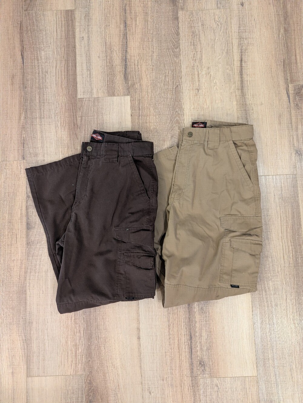 Tru-Spec Cargo Pants Lot 2 Pair 34x32 Tactical Ripstop Work Utility Brown Tan